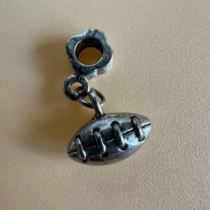 Bundle Only NWT Antique Silver Football Dangle Charm- Women's Sports Jewelry
